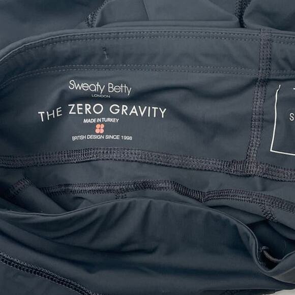 Sweaty Betty The Zero Gravity Womens Dark Gray 7/8 Leggings Size S - Picture 4 of 4